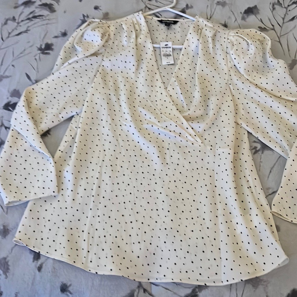 NWT: Express Polka-A-Dot Blouse